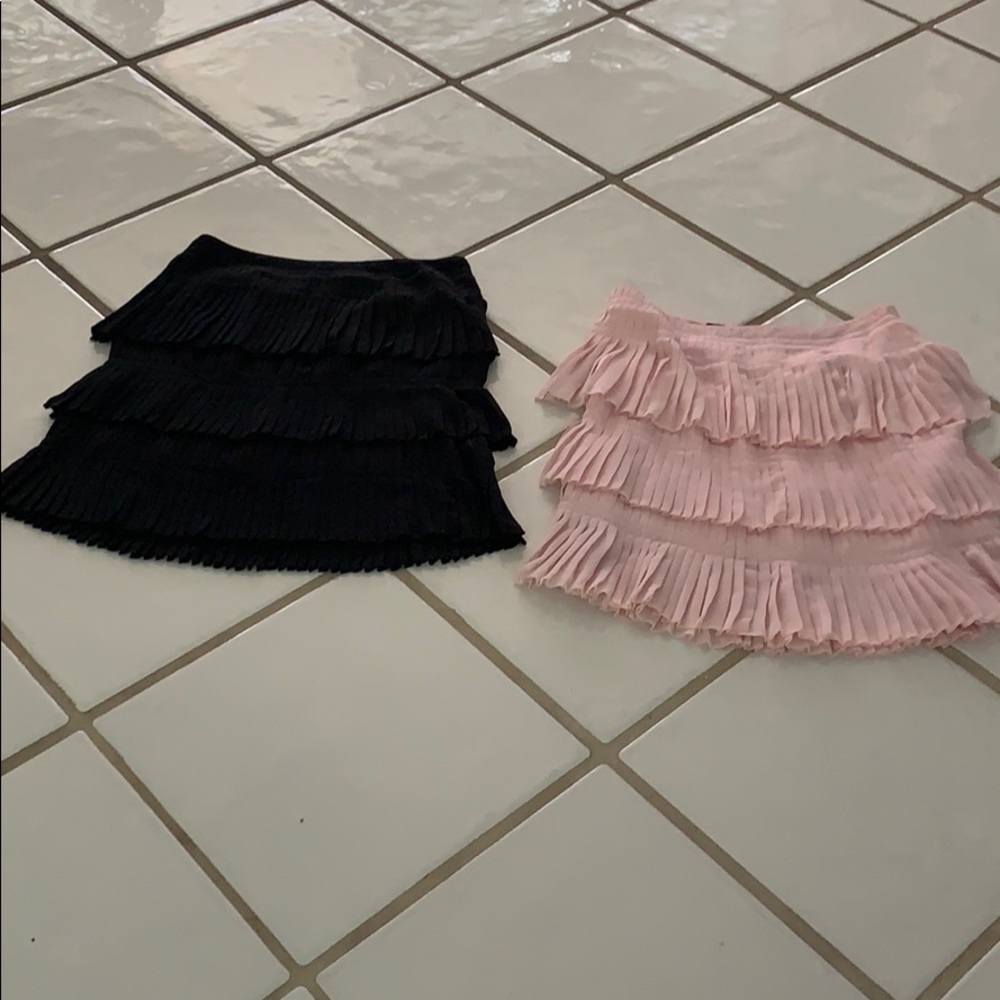 ☀️ Two Pleated Ruffle Skirts